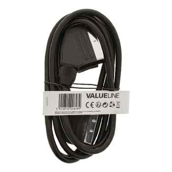 VLVT31000B20 Scart kabel scart male - scart male 2.00 m zwart Product foto