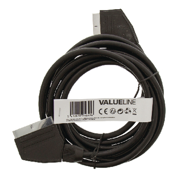 VLVT31000B30 Scart kabel scart male - scart male 3.00 m zwart Product foto