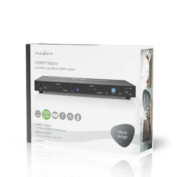 VMAT3482AT Hdmi™ matrix-switch | 4 x 2-poorts poort(en) | 4x hdmi™ input | 2x 3,5 mm / 2x hdmi͐ Verpakking foto