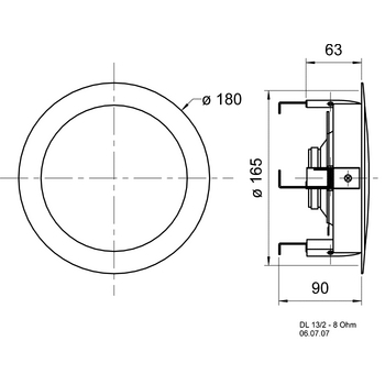 VS-DL13/2T Dl 13/2 t - 8 ohm - 13 cm (5\