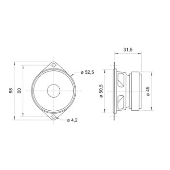 VS-FRS5/8 Frs 5 - 8 ohm - 5 cm (2\