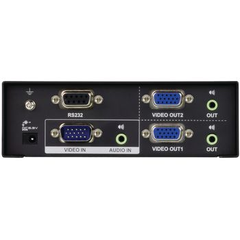 VS0102-AT-G 2-poorts met audio-ondersteuning vga-splitter zwart Product foto