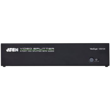 VS0104-AT-G 4-poorts met audio-ondersteuning vga-splitter zwart Product foto