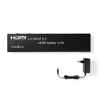 VSPL34716AT Hdmi™-splitter | 16 poort(en) | hdmi™ input | usb-a female / 16x hdmi™ output | 4k Inhoud verpakking foto