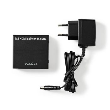 VSPL3472AT Hdmi™-splitter | 2 poort(en) | hdmi™ input | 2x hdmi™ output | 4k@60hz | 18 gbps | Inhoud verpakking foto