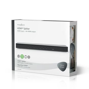 VSPL3478AT Hdmi™-splitter | 8-poorts poort(en) | hdmi™ input | 8x hdmi™ output | 4k@60hz | 18 Verpakking foto