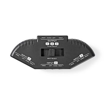 VSWI2403BK Composiet video-switch | 3 poort(en) | input: 3x composiet-video (rwy) | output: 1x composiet-video 