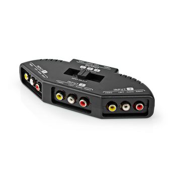 VSWI2403BK Composiet video-switch | 3 poort(en) | input: 3x composiet-video (rwy) | output: 1x composiet-video  Product foto