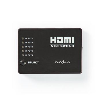 VSWI3455BK Hdmi™-switch | 5-poorts poort(en) | 5x hdmi™ input | 1x hdmi™ output | 1080p | 3.4 Product foto