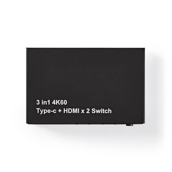 VSWI34721AT Hdmi™-switch | 3 poort(en) | 1x usb-c™ / 2x hdmi™ input | 1x hdmi™ output |  Product foto