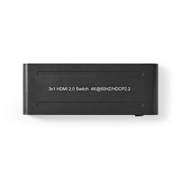 VSWI3473AT Hdmi™-switch | 3 poort(en) | 3x hdmi™ input | 1x hdmi™ output | 4k@60hz | 18 gbps  Product foto