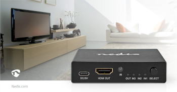 VSWI3493AT Hdmi™-switch | 3 poort(en) | 3x hdmi™ input | hdmi™ output | 8k@60hz | 45 gbps | a Product foto