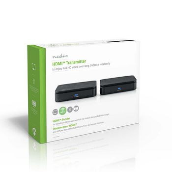 VTRA3405BK Draadloze hdmi™-zender | wi-fi | 2400 mhz | 40 m (gezichtsveld) | maximale resolutie: 1080p |  Verpakking foto
