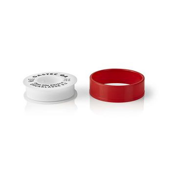 WATA110WT Ptfe afdichttape | 12.00 m | apparaat: connectie | rood / wit Product foto