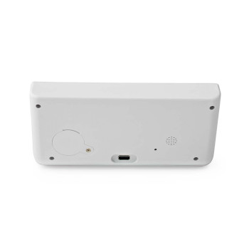 WCACQ20WT Wekker met draadloze lader | qi gecertificeerd | 5 / 7.5 / 10 / 15 w | usb-a male | 2 alarmtijden |  Product foto