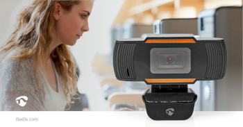 WCAM100BK Webcam | full hd@30fps | vaste scherpstelling | ingebouwde microfoon | zwart Product foto