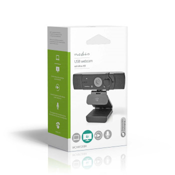 WCAM120BK Webcam | full hd@60fps / 4k@30fps | automatische scherpstelling | ingebouwde microfoon | zwart Verpakking foto