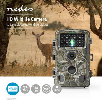 WCAM150GN Wildcamera | 1080p@30fps | 16.0 mpixel | 5 mpixel cmos | ip56 | zwart no-glow ir | nachtzicht | kijk Product foto