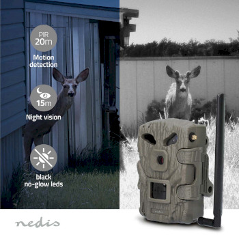 WCAM460GN Wildlife camera | 4g | 1080p@30fps | 30.0 mpixel | 2 mpixel cmos | ip66 | 4g | black no-glow ir | ni Product foto