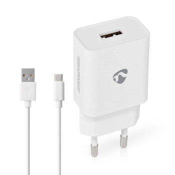 WCHAC242AWT Oplader | 12 w | snellaad functie | 1x 2.4 a | outputs: 1 | usb-a | usb type-c™ (los) kabel | 