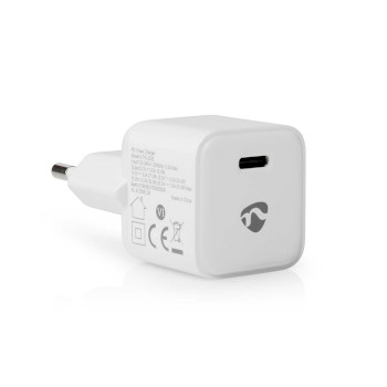WCMPD30W100WT Oplader | 30 w | pd3.0 30w | snellaad functie | 1.5 / 2.0 / 2.5 / 3.0 a | outputs: 1 | usb-c™  Product foto