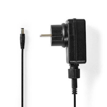 WCPA122BK Universele ac-stroomadapter | 24 w | 12 v dc | 1.80 m | 2.0 a | 1 plug(s) | zwart