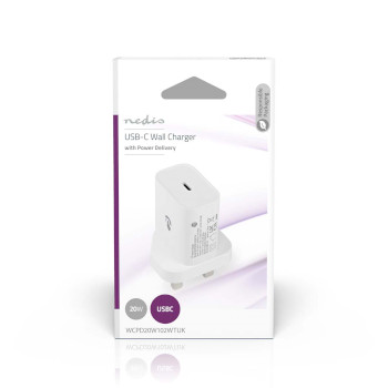 WCPD20W102WTUK Oplader | 20 w | snellaad functie | 1.67 / 2.22 / 3.0 a | outputs: 1 | usb-c™ | automatische v  foto