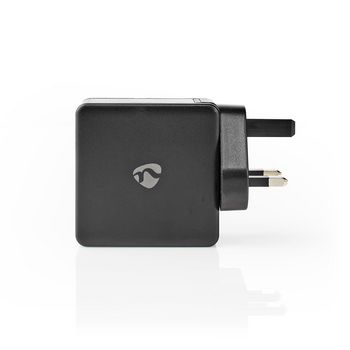 WCPD30W110BKUK Oplader | snellaad functie | 2x 3.0 a | outputs: 2 | usb-a / usb-c™ | geen kabel inbegrepen |  Product foto
