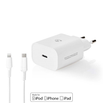 WCPDL20W112WT Oplader | 20 w | pd3.0 20w | snellaad functie | 1.67 / 2.22 / 3.0 a | outputs: 1 | usb-c™ | li Product foto