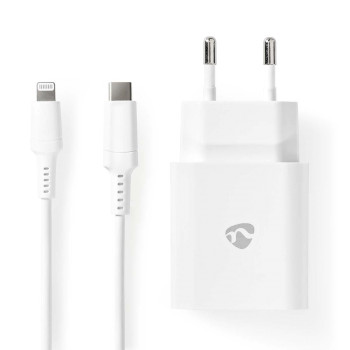 WCPDL20W112WT Oplader | 20 w | pd3.0 20w | snellaad functie | 1.67 / 2.22 / 3.0 a | outputs: 1 | usb-c™ | li Inhoud verpakking foto