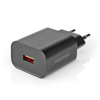 WCQC302ABK Oplader | 1x 3,0 a | outputs: 1 | usb-a | geen kabel inbegrepen | 18 w | automatische voltage select Product foto
