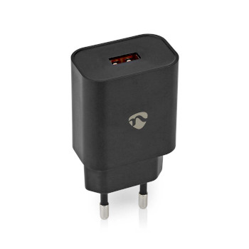 WCQC302ABK Oplader | 1x 3,0 a | outputs: 1 | usb-a | geen kabel inbegrepen | 18 w | automatische voltage select Product foto