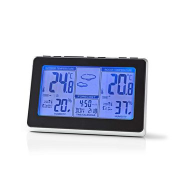 WEST400BK Weerstation | binnen & buiten | inclusief draadloze weersensor | weersvoorspelling | tijdweergave |  Product foto