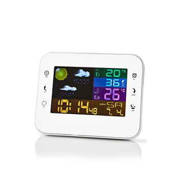 WEST402WT Weerstation | binnen & buiten | inclusief draadloze weersensor | weersvoorspelling | tijdweergave |  Product foto