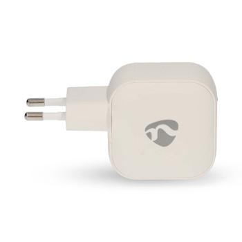 WGCHA35WWT Oplader | 35 w | gan | pd3.0 | snellaad functie | 1.75 / 2.33 / 2.92 / 3.0 a | outputs: 2 | 2x usb-c Product foto
