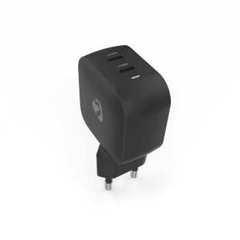 WGCHA45WBK Oplader | 45 w | gan | pd3.0 | snellaad functie | 2.25 / 3.0 a | outputs: 2 | 2x usb-c™ | auto Product foto