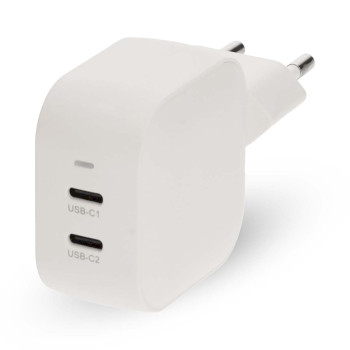 WGCHA45WWT Oplader | 45 w | gan | pd3.0 | snellaad functie | 2.25 / 3.0 a | outputs: 2 | 2x usb-c™ | auto