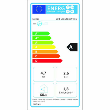 WIFIACMB1WT16 Smartlife 3-in-1 airconditioner | wi-fi | 16000 btu | 140 m³ | ontvochtiging | android™ /  foto