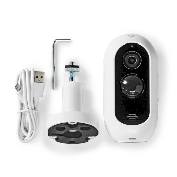 WIFICBO30WT Smartlife camera voor buiten | wi-fi | full hd 1080p | ip65 | max. batterijduur: 6 maanden | cloud o Inhoud verpakking foto