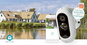 WIFICBO30WT Smartlife camera voor buiten | wi-fi | full hd 1080p | ip65 | max. batterijduur: 6 maanden | cloud o Product foto