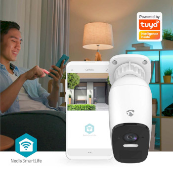 WIFICBO32WT Smartlife camera voor buiten | wi-fi | spotlight | 4mp quad hd 1440p / 2560x1440 | ip66 | max. batte Product foto