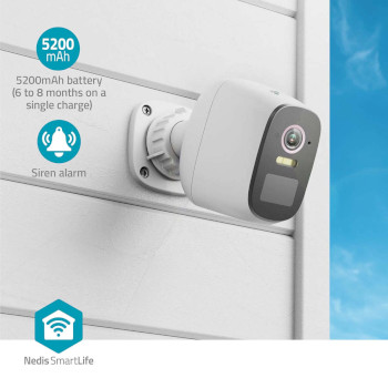 WIFICBO32WT Smartlife camera voor buiten | wi-fi | spotlight | 4mp quad hd 1440p / 2560x1440 | ip66 | max. batte Product foto