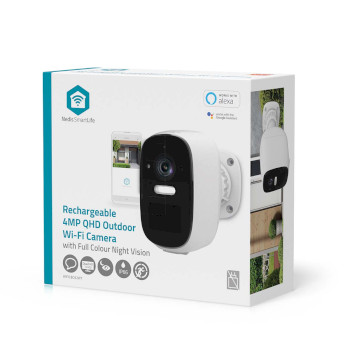 WIFICBO32WT Smartlife camera voor buiten | wi-fi | spotlight | 4mp quad hd 1440p / 2560x1440 | ip66 | max. batte Verpakking foto