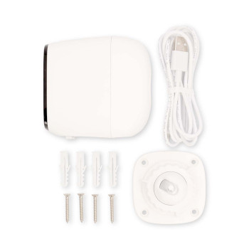 WIFICBO32WT Smartlife camera voor buiten | wi-fi | spotlight | 4mp quad hd 1440p / 2560x1440 | ip66 | max. batte Inhoud verpakking foto