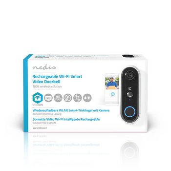 WIFICDP20WT Smartlife videodeurbel | wi-fi | batterij gevoed | hd 720p | cloud opslag (optioneel) / microsd (nie  foto