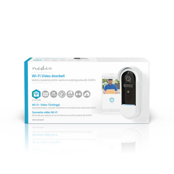 WIFICDP30WT Smartlife videodeurbel | wi-fi | batterij gevoed / transformator | full hd 1080p | cloud opslag (opt  foto