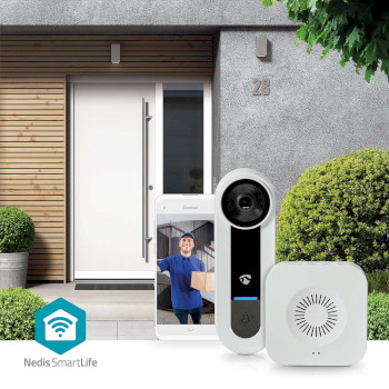 WIFICDP40CWT Smartlife videodeurbel | wi-fi | netvoeding | 1536x1536 | cloud opslag (optioneel) / microsd (niet i Product foto