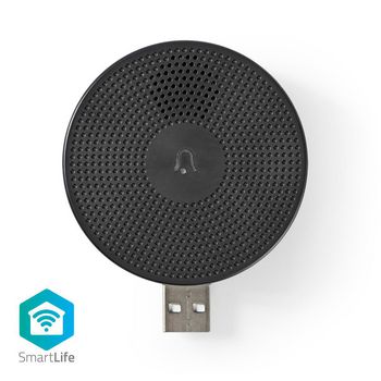 WIFICDPC10BK Smartlife gong | wi-fi | accessoire voor: wificdp10gy | usb gevoed | 4 geluiden | 5 v dc | instelbaa