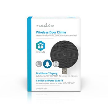 WIFICDPC10BK Smartlife gong | 433 mhz | accessoire voor: wificdp10gy / wificdp30wt / wificdp40cwt | usb gevoed |   foto