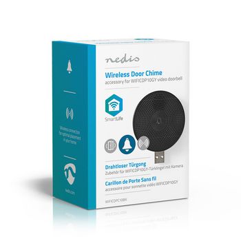 WIFICDPC10BK Smartlife gong | 433 mhz | accessoire voor: wificdp10gy / wificdp30wt / wificdp40cwt | usb gevoed |  Verpakking foto